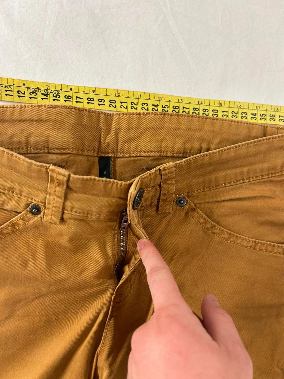Bruine vintage denim in Benetton-stijl – photo 6
